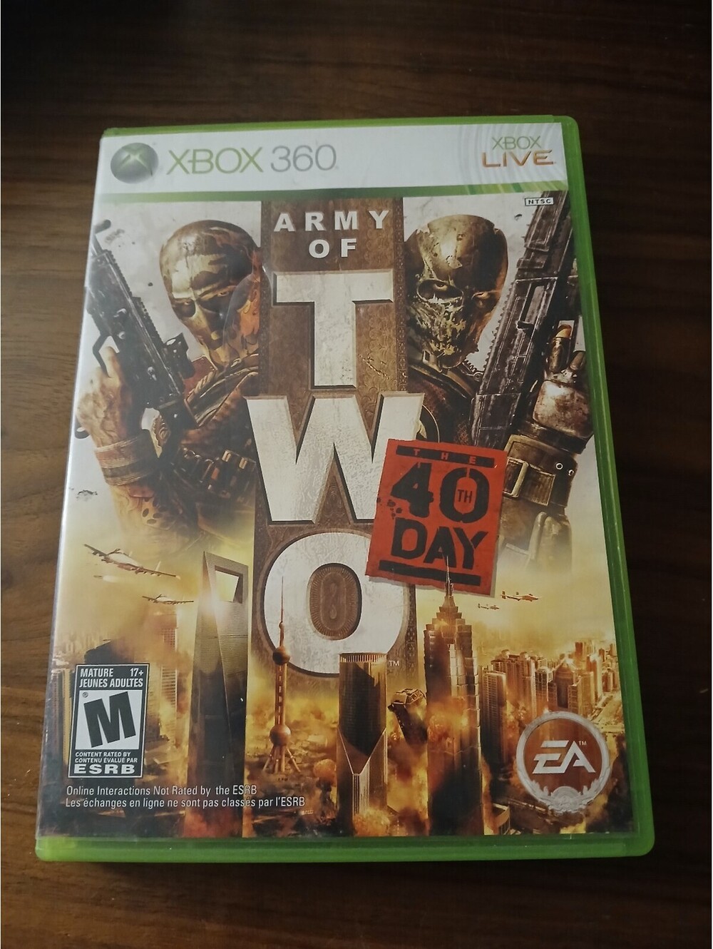 Army of Two: The 40th Day (Microsoft Xbox 360, 2010)